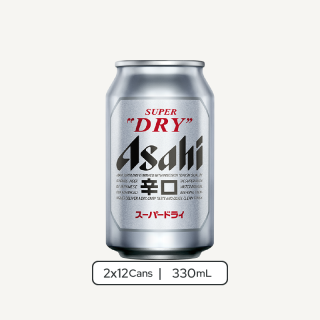 朝日啤酒罐裝 2 x 12 x 330ml