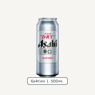 朝日啤酒罐裝 6 x 4 x 500ml