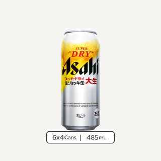 朝日極泡罐啤酒罐裝 6 x 4 x 485ml