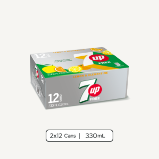 七喜輕怡香橙檸檬味罐裝 2 x 12 x 330ml