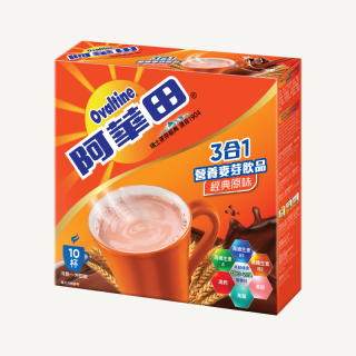 阿華田3合1即飲營養麥芽飲品盒裝 16 x 10 x 30g