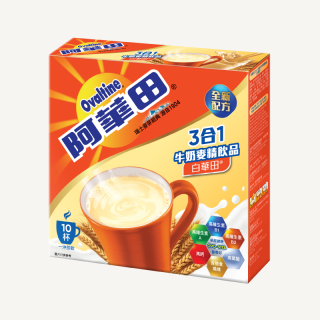 阿華田3合1即飲牛奶麥精飲品 (白華田)盒裝 16 x 10 x 28g