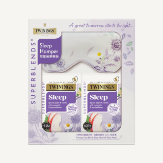 川寧草本健康系列 - 甜睡美夢套裝附眼罩 (放鬆安睡茶)盒裝 12 x 40 x 1.5g