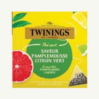 川寧西柚檸檬青檸綠茶盒裝 10 x 20 x 1.6g