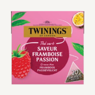 川寧樹莓百香果綠茶盒裝 10 x 20 x 1.6g