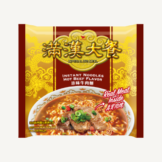 統一滿漢大餐-珍味牛肉麵(單包裝)包裝 24 x 195g