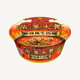 統一滿漢大餐-麻辣鍋牛肉麵碗裝 12 x 204g